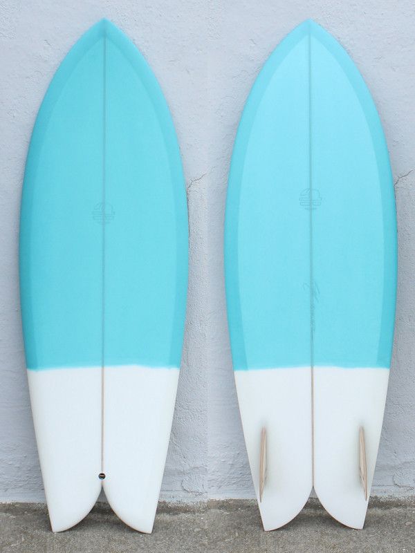 Twin fin surf boards
